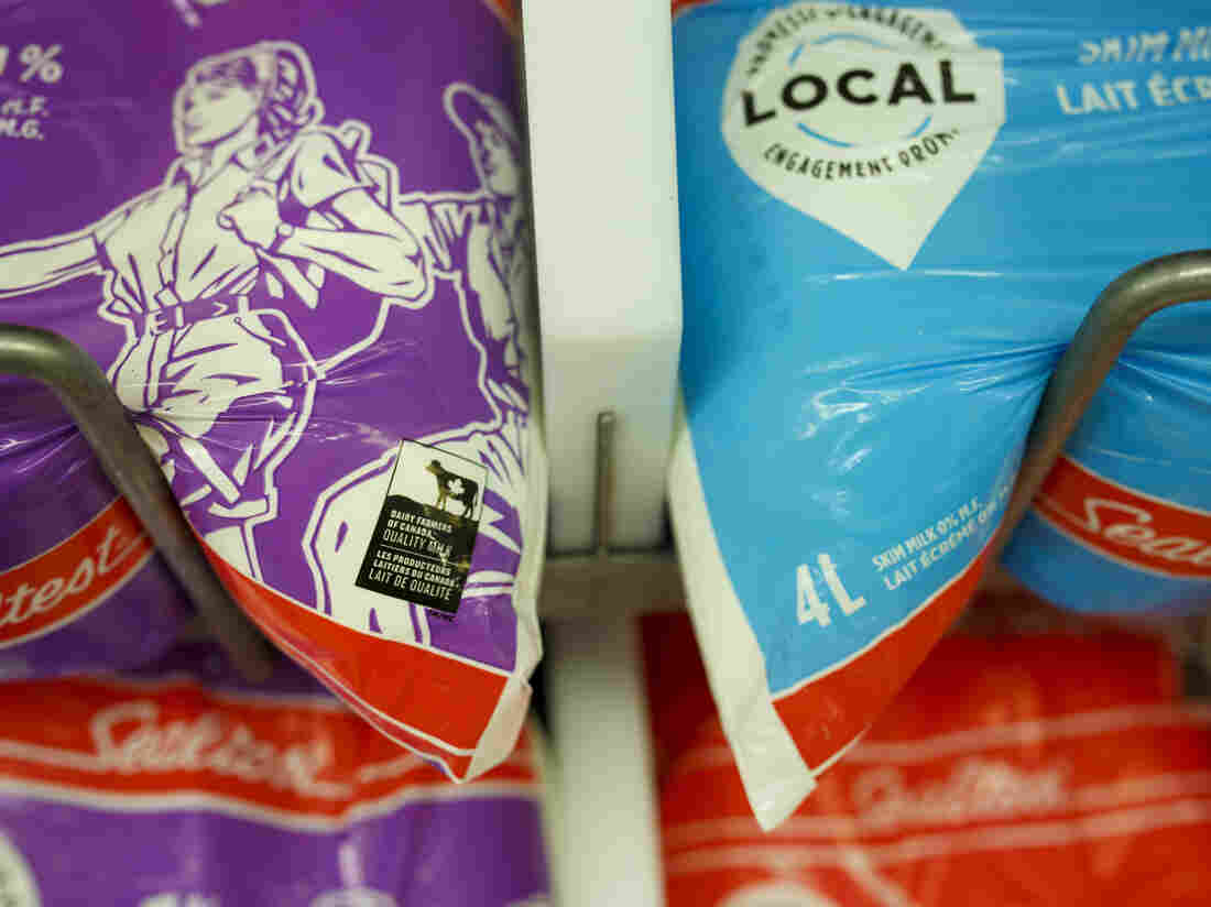 CALEDON, ON - SEPTEMBER 04: Canadian milk and milk products are seen in a grocery store on September 4, 2018 in Caledon, Canada. (Photo by Cole Burston/Getty Images)