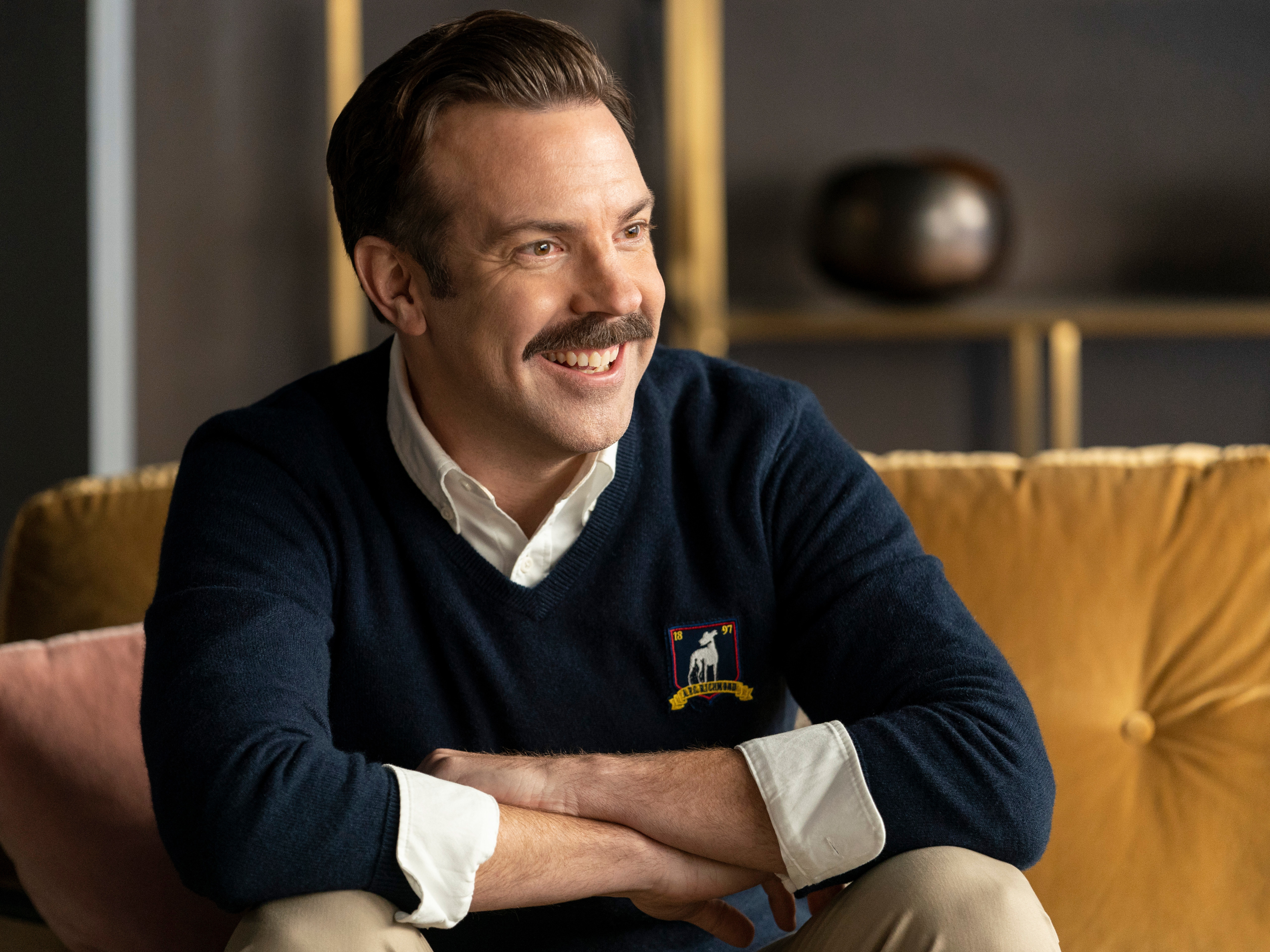 Jason Sudeikis in <em>Ted Lasso</em>. (Apple TV+)
