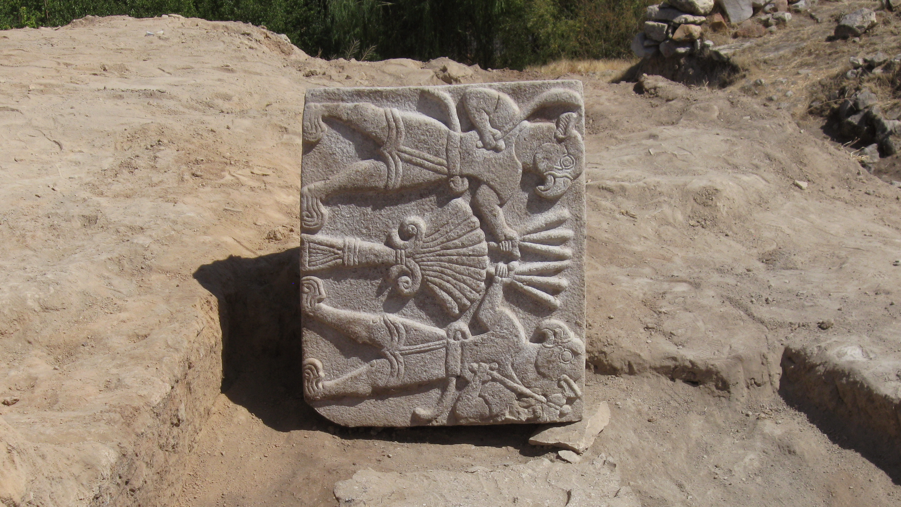 An early Iron Age relief found at Turkey's Arslantepe Mound site.