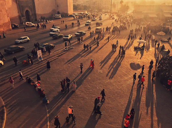 "Dusk." Morocco