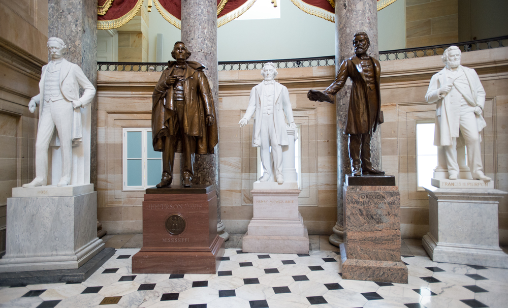 Statuary Hall is seen in 2015. A group of senators is introducing a new effort to increase the number of statues of women in the halls of the U.S. Capitol. (Universal Images Group via Getty Images)