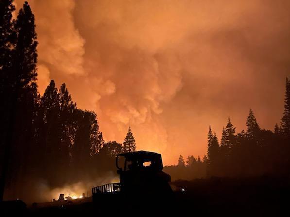 The Dixie Fire in Northern California is about the size of San Diego and has more than 5,800 workers on scene. It's the second-largest active fire in the country as of Saturday. (U.S. Forest Service)