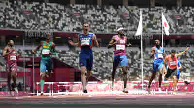 U.S. Nabs Olympic Silver In The Fastest Men's 400 Meter Hurdles Race Ever