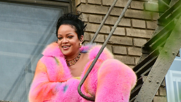 Rihanna, seen on the set of a music video in the Bronx on July 11, is estimated to have a fortune of $1.7 billion.