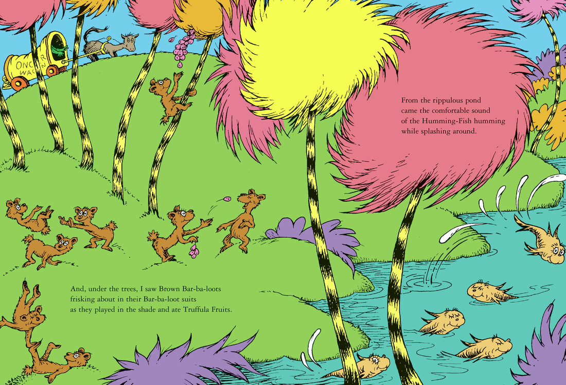 A page from The Lorax