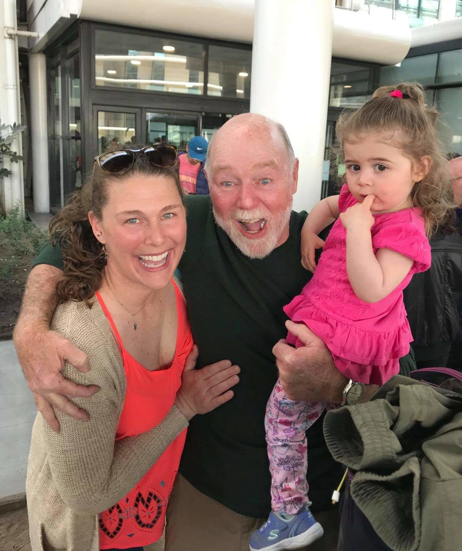 Alicia Caton, left, with her father Larry, and daughter, Mia. (Larry Caton)