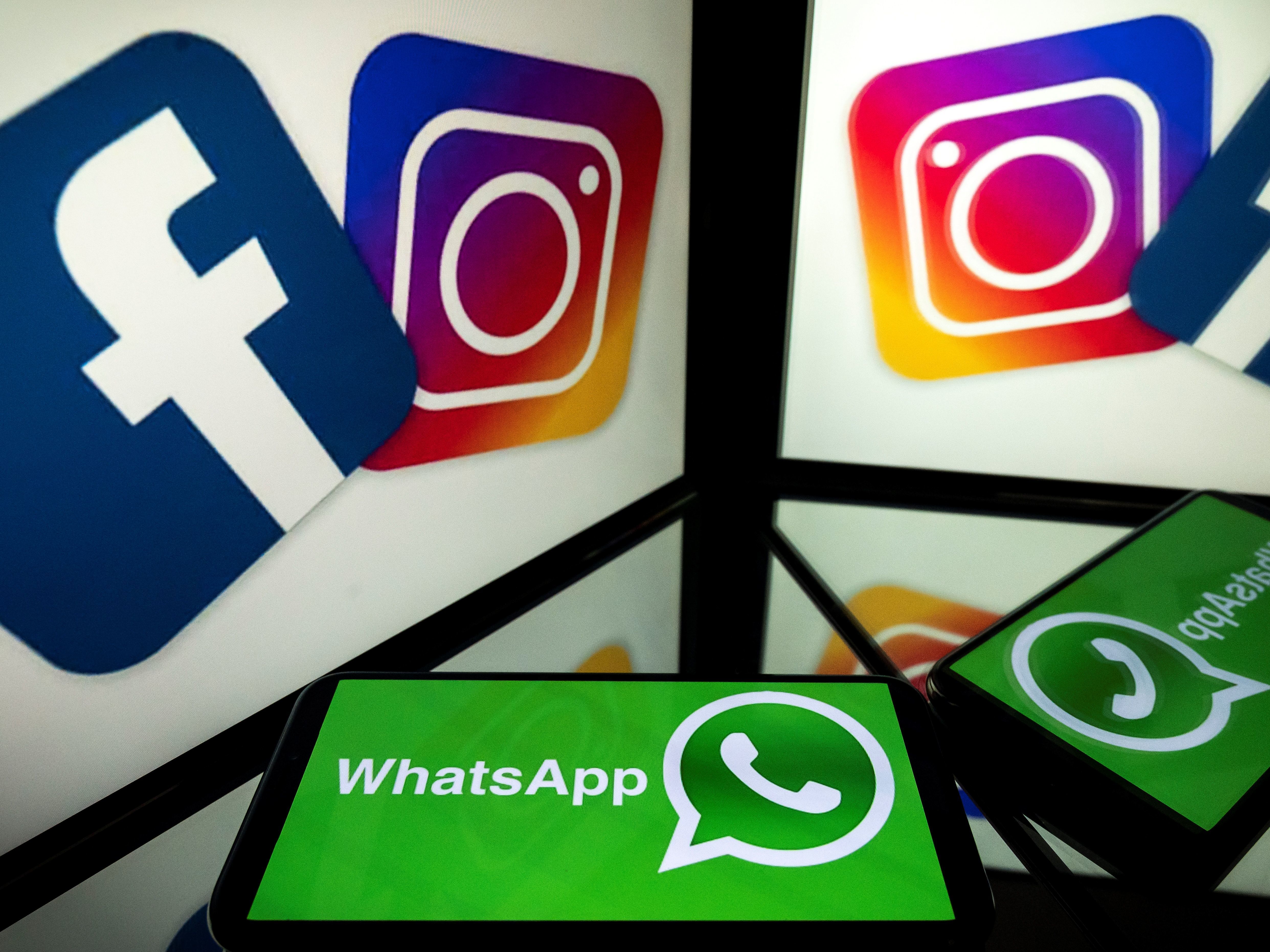 The Federal Trade Commission has accused Facebook of stifling competition when it bought Instagram and WhatsApp and cut off other would-be rivals from its data. (AFP via Getty Images)