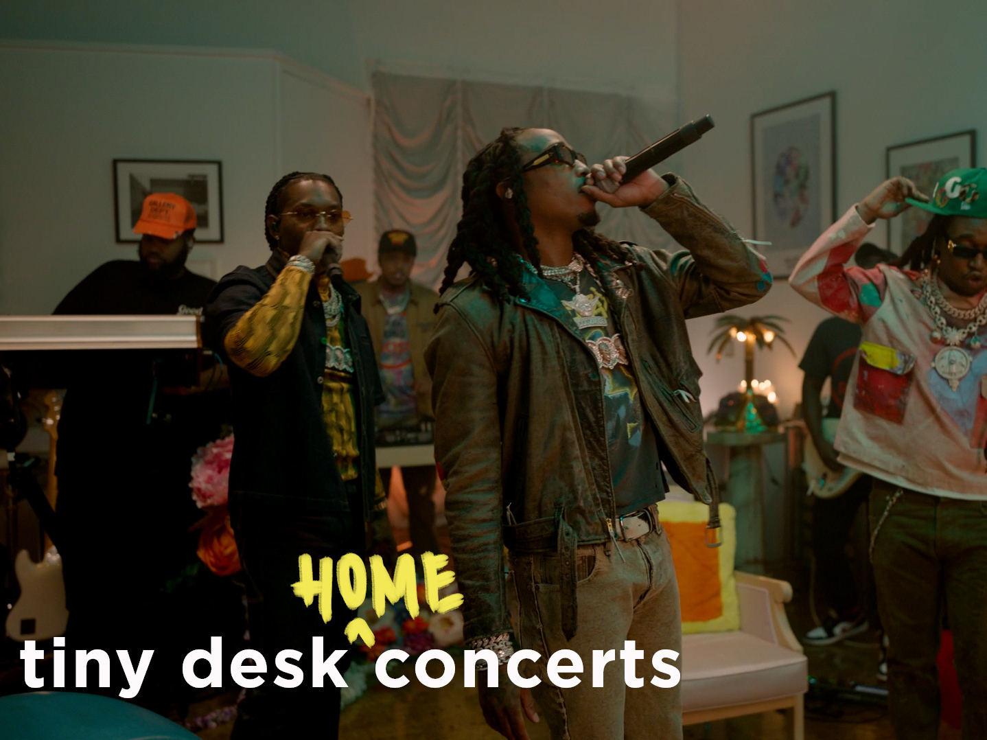 Migos perform a Tiny Desk (home) concert. (NPR)