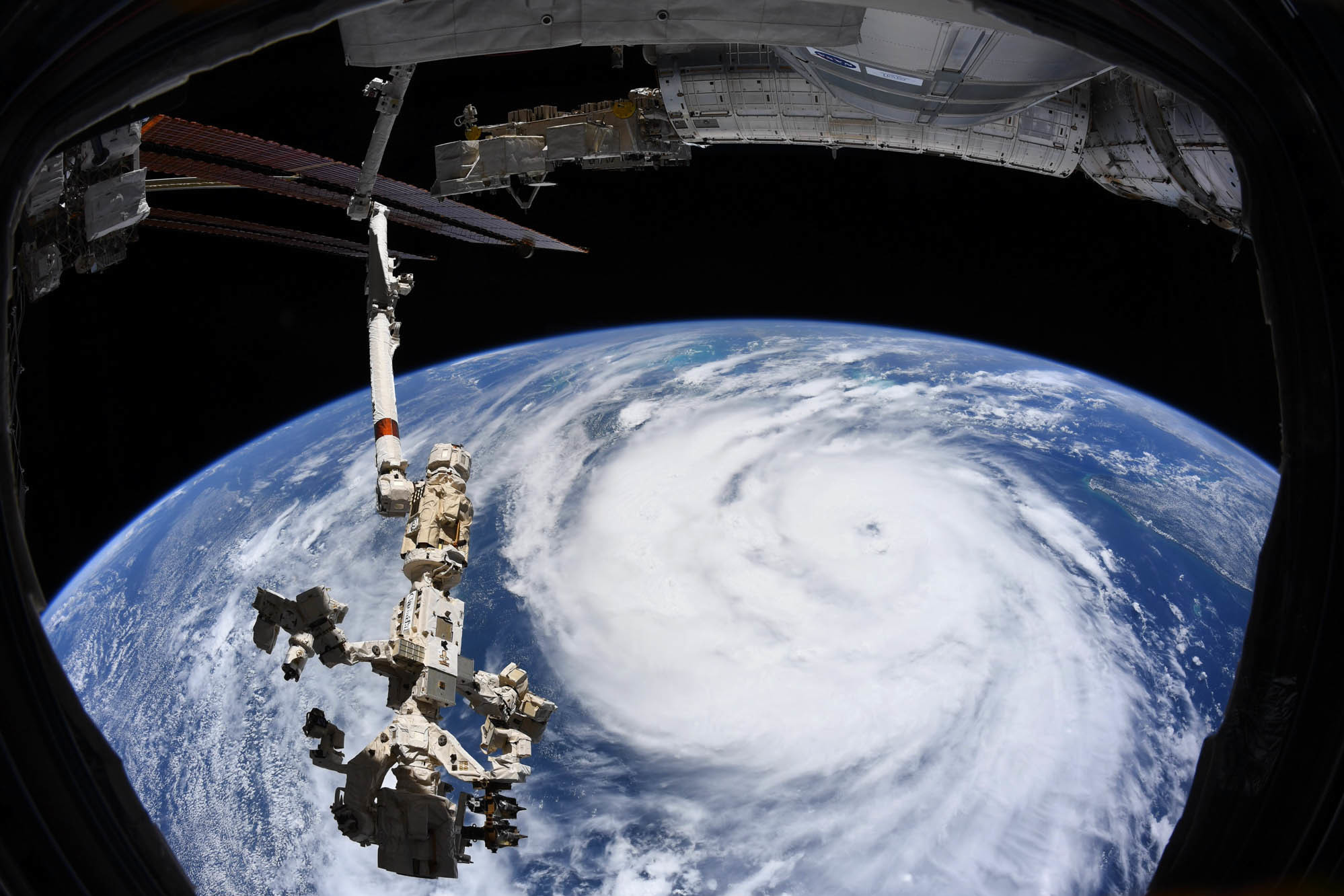 Sun., Aug. 29: Hurricane Ida is seen in this image taken aboard the International Space Station. The image was shared on European Space Agency astronaut and Expedition 65 crew member Thomas Pesquet's Twitter account, as the storm churned in the Gulf of Mexico ahead of its landfall.