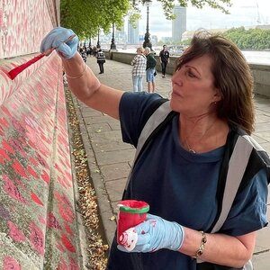 In London, Thousands Of Red Hearts Honor COVID Victims In Plain View Of Parliament