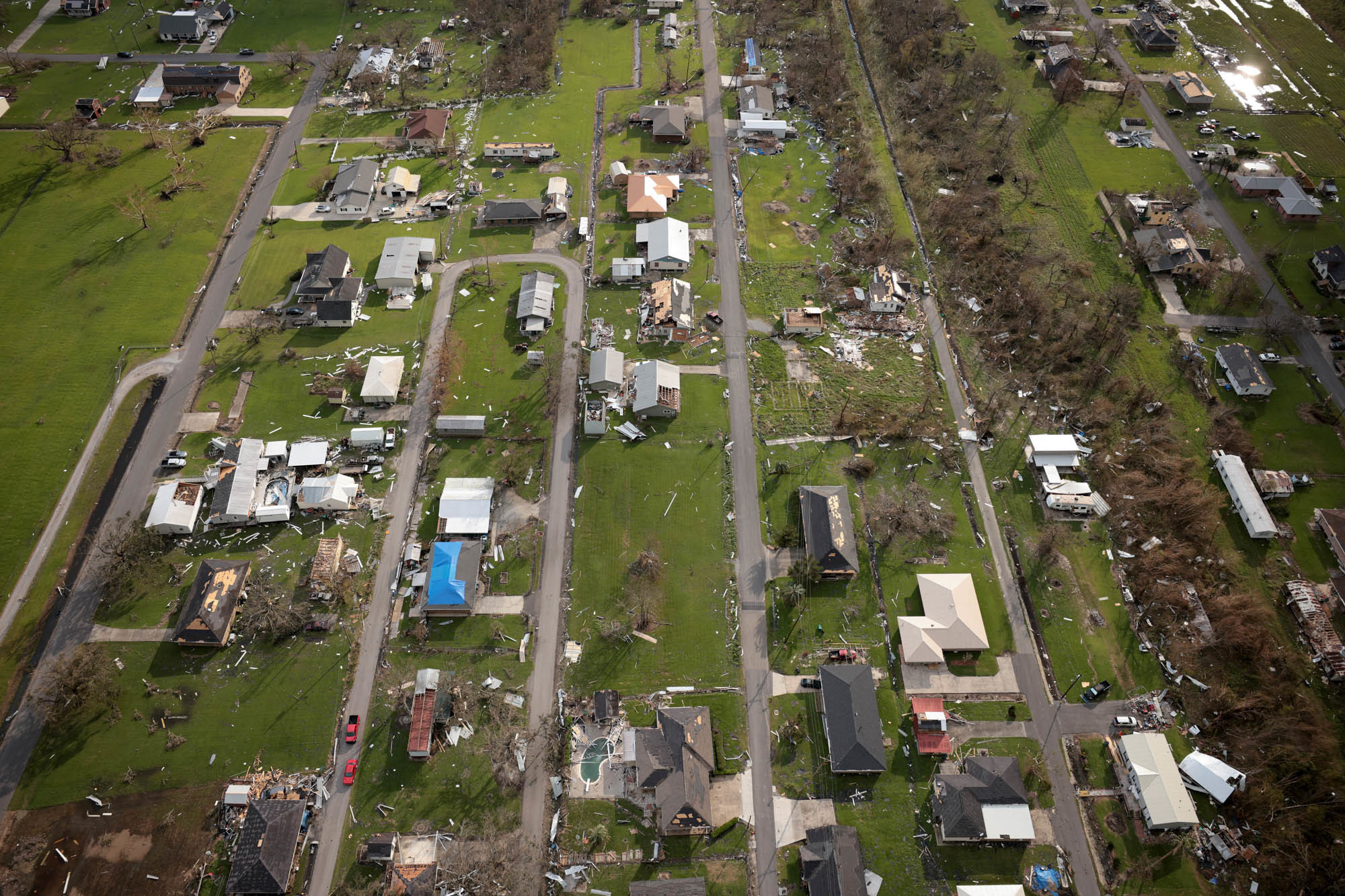 Tues., Aug. 31: Destruction is left in the wake of Hurricane Ida on August 31, 2021 in Golden Meadow, La.
