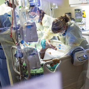 A COVID Surge Is Overwhelming U.S. Hospitals, Raising Fears Of Rationed Care