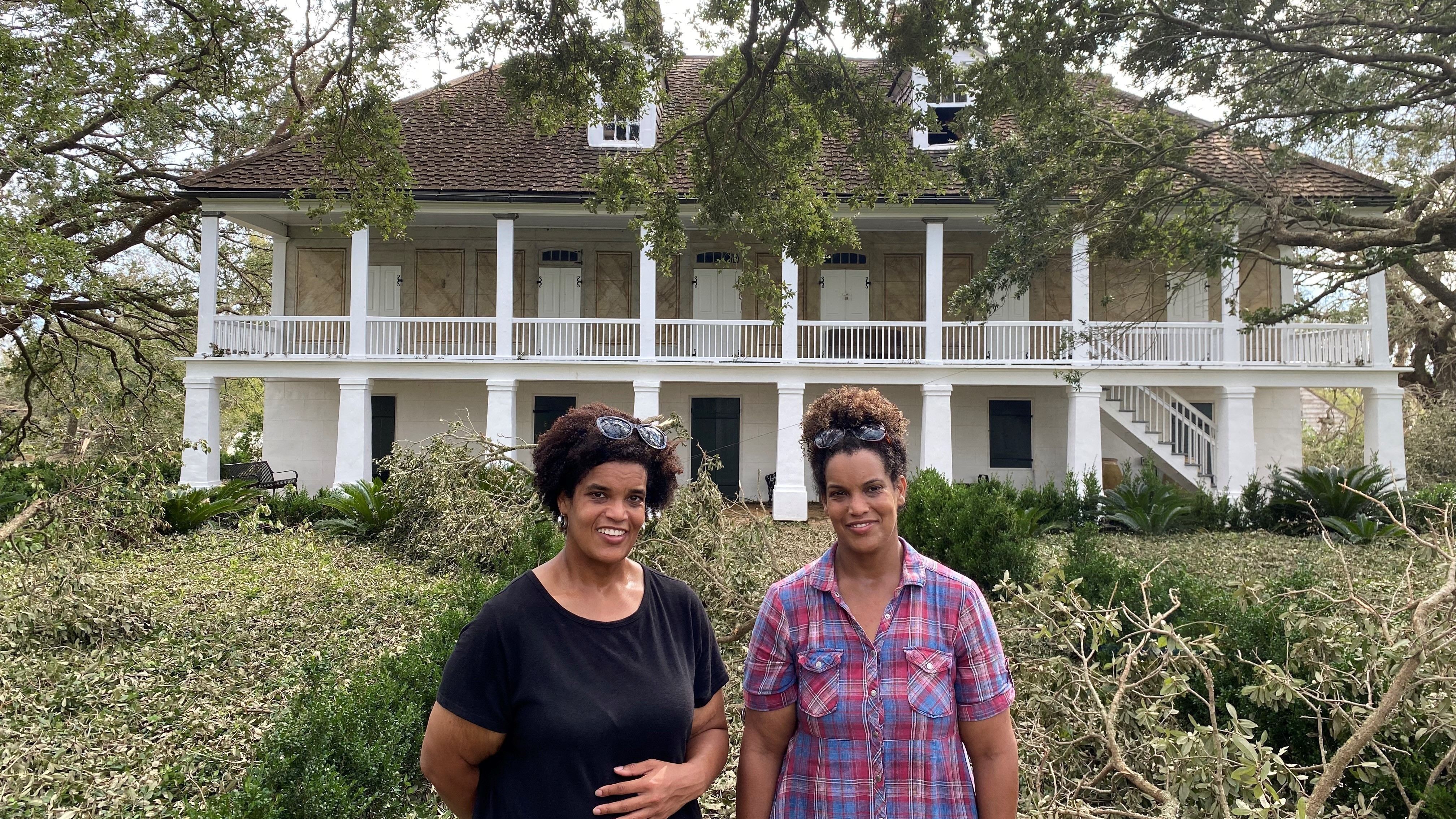 Descendants of Slaves Seek Shelter from Ida In A Plantation's Big House