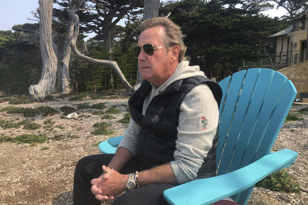 Jack Grandcolas, who lost his pregnant wife on United Flight 93, sits near his home in Pebble Beach, Calif. Twenty years after Sept. 11, he is still working through his loss.