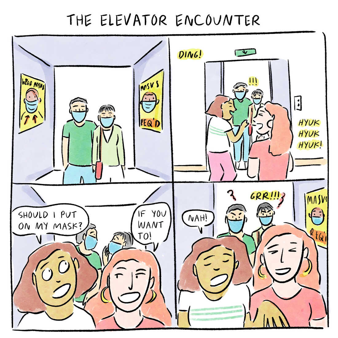 A Vaccinated Person S Guide To Covid Exposures And Elevator Encounters Goats And Soda Npr