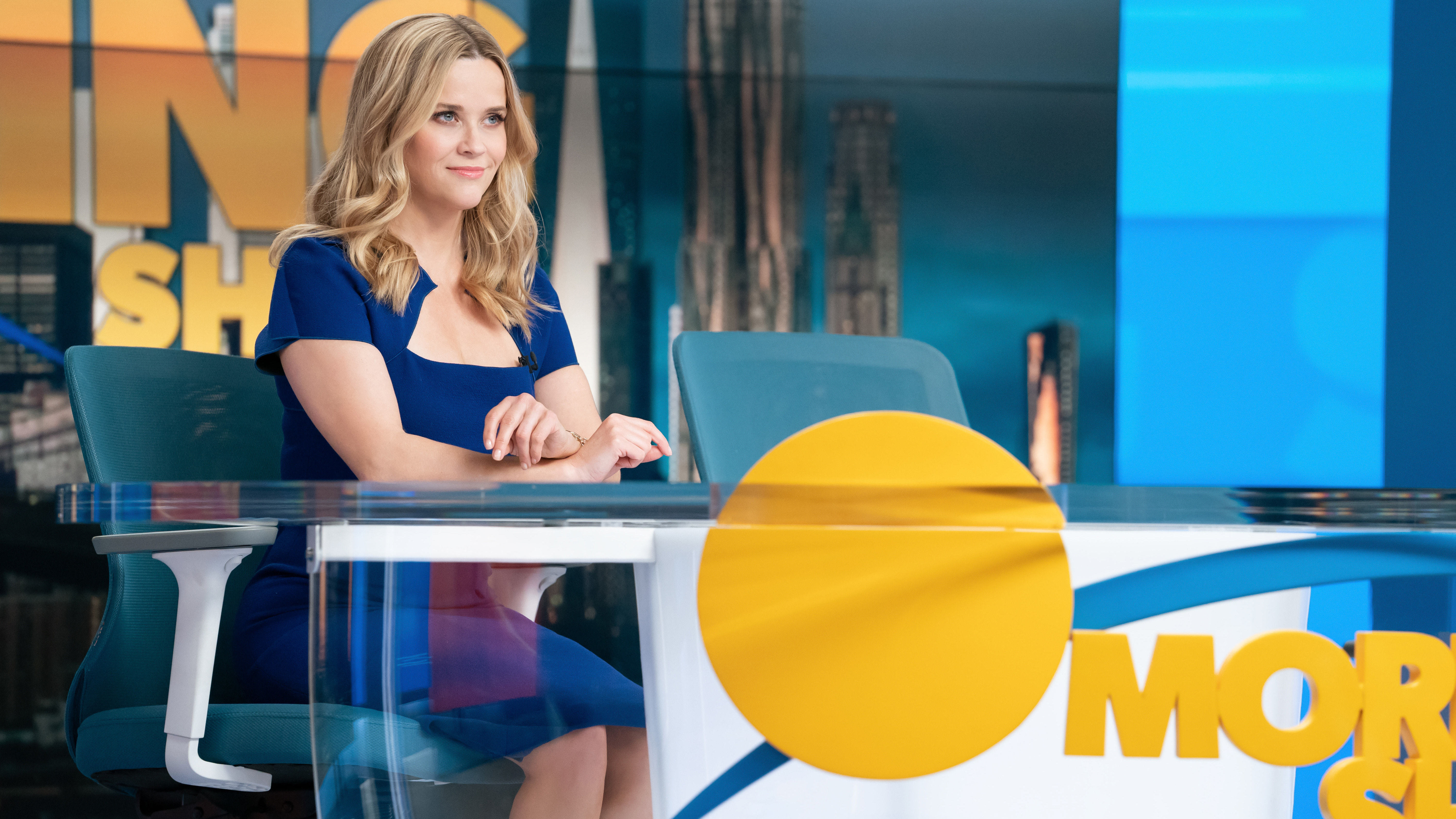 Bradley (Reese Witherspoon) has a new look as the second season of <em>The Morning Show </em>kicks off. (Apple TV+)