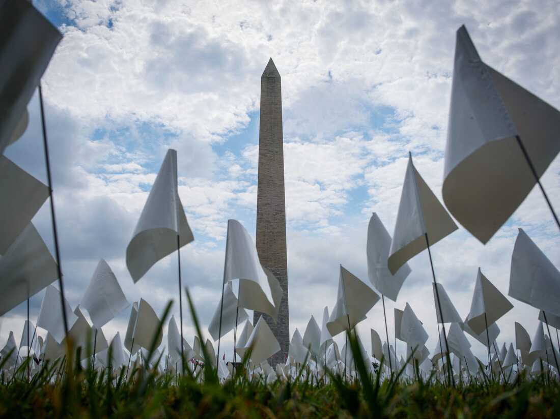 600,000 White Flags On The National Mall Honor Lives Lost To COVID