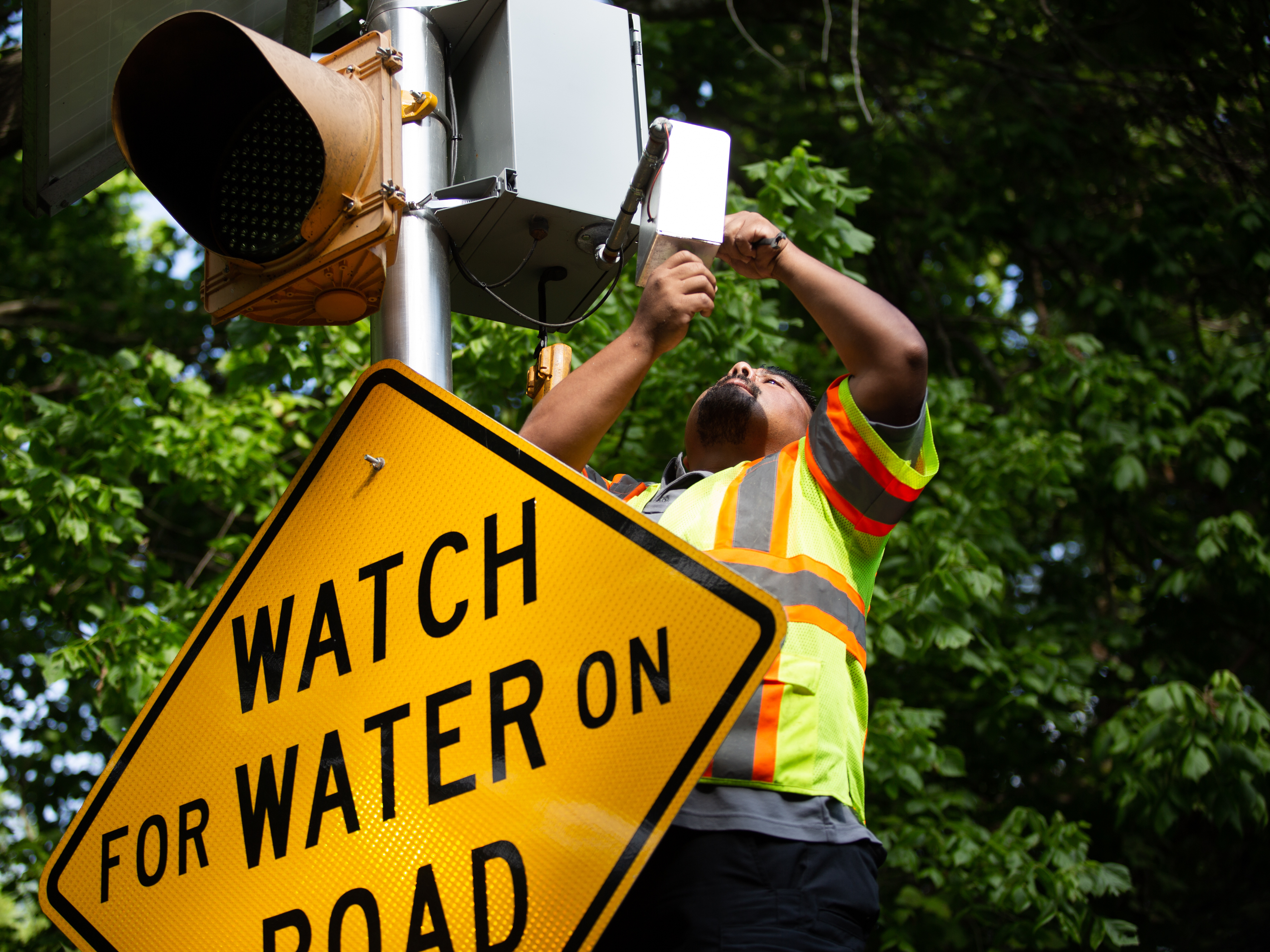 The city of Austin, Texas, has installed cameras that let residents see rising floodwaters at key intersections. It also has online maps of flooded areas, which TV newscasts sometimes show. (KUT)