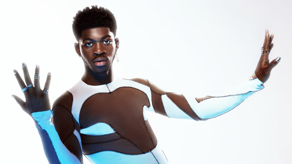 Lil Nas X's debut album <em>Montero </em>features Billboard charting artists Megan Thee Stallion, Doja Cat and Elton John. (Charlotte Rutherford/Columbia Records)