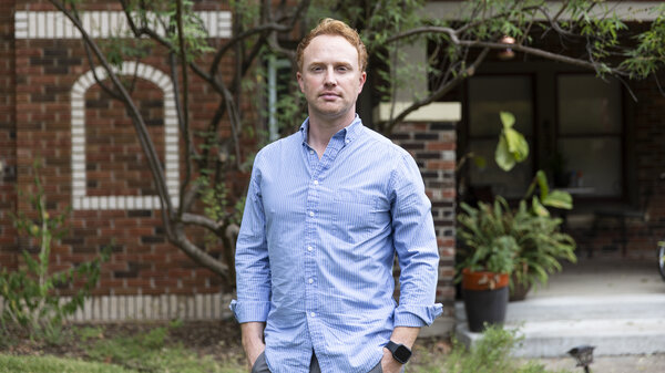 Travis Warner of Dallas got tested for the coronavirus at a free-standing emergency room in June 2020 after one of his colleagues tested positive for the virus.