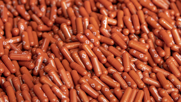 Merck & Co. shows their new antiviral medication.