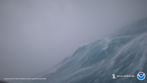 Researchers share drone footage of what it's like inside Hurricane Sam