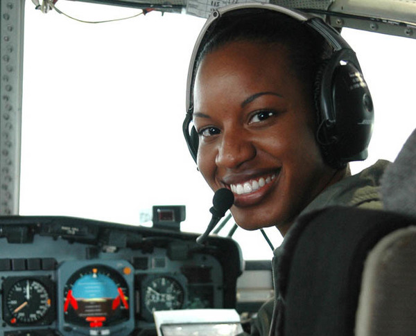 Cmdr. Jeanine Menze, stationed at Coast Guard Air Station Barbers Point in Oahu, Hawaii, in 2006.