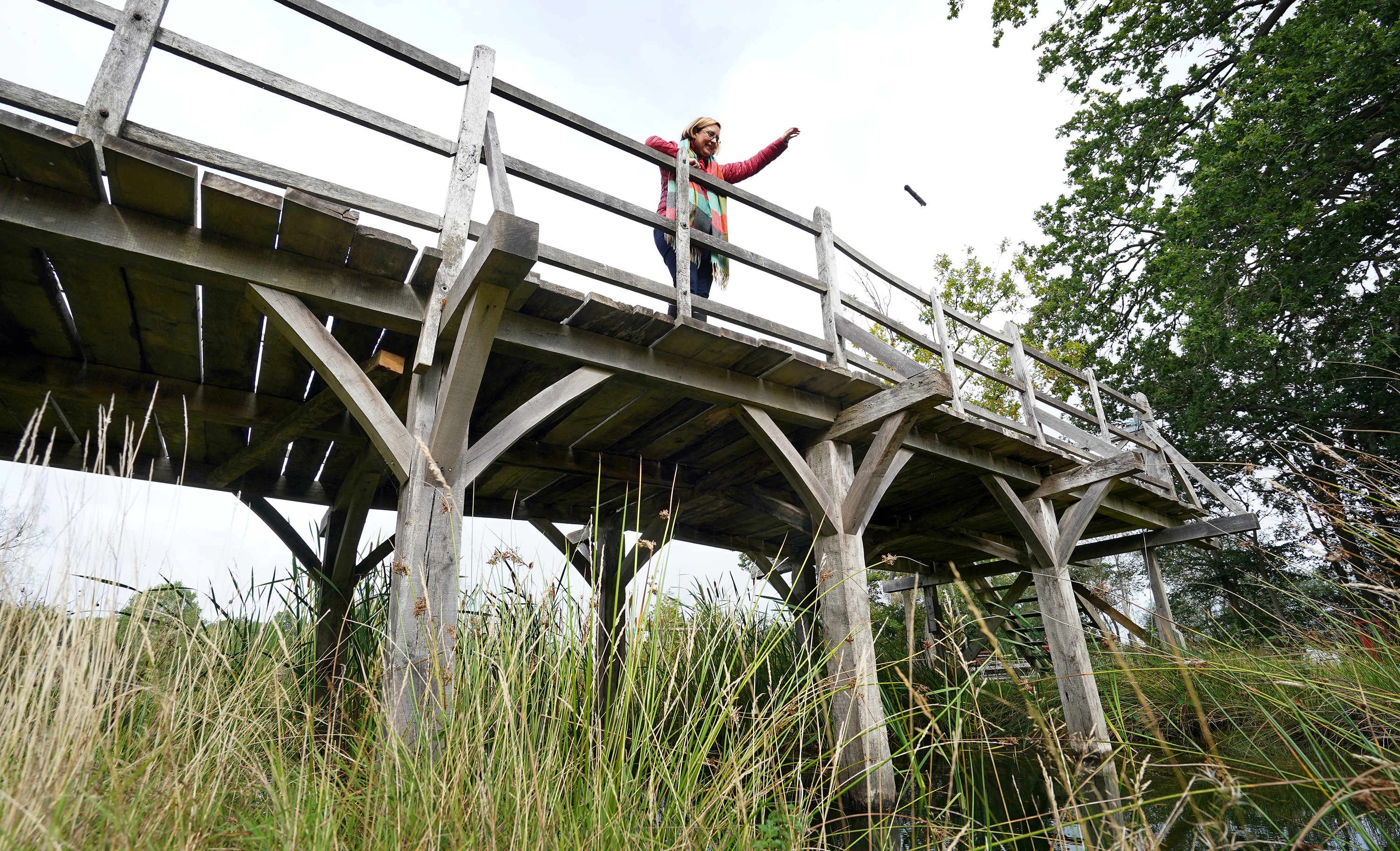 The original Poohsticks Bridge, featured in A.A. Milne's Winnie the Pooh books, has gone up for auction. It's estimated to sell for around $54,000 to $81,000. (PA Images via Getty Images)