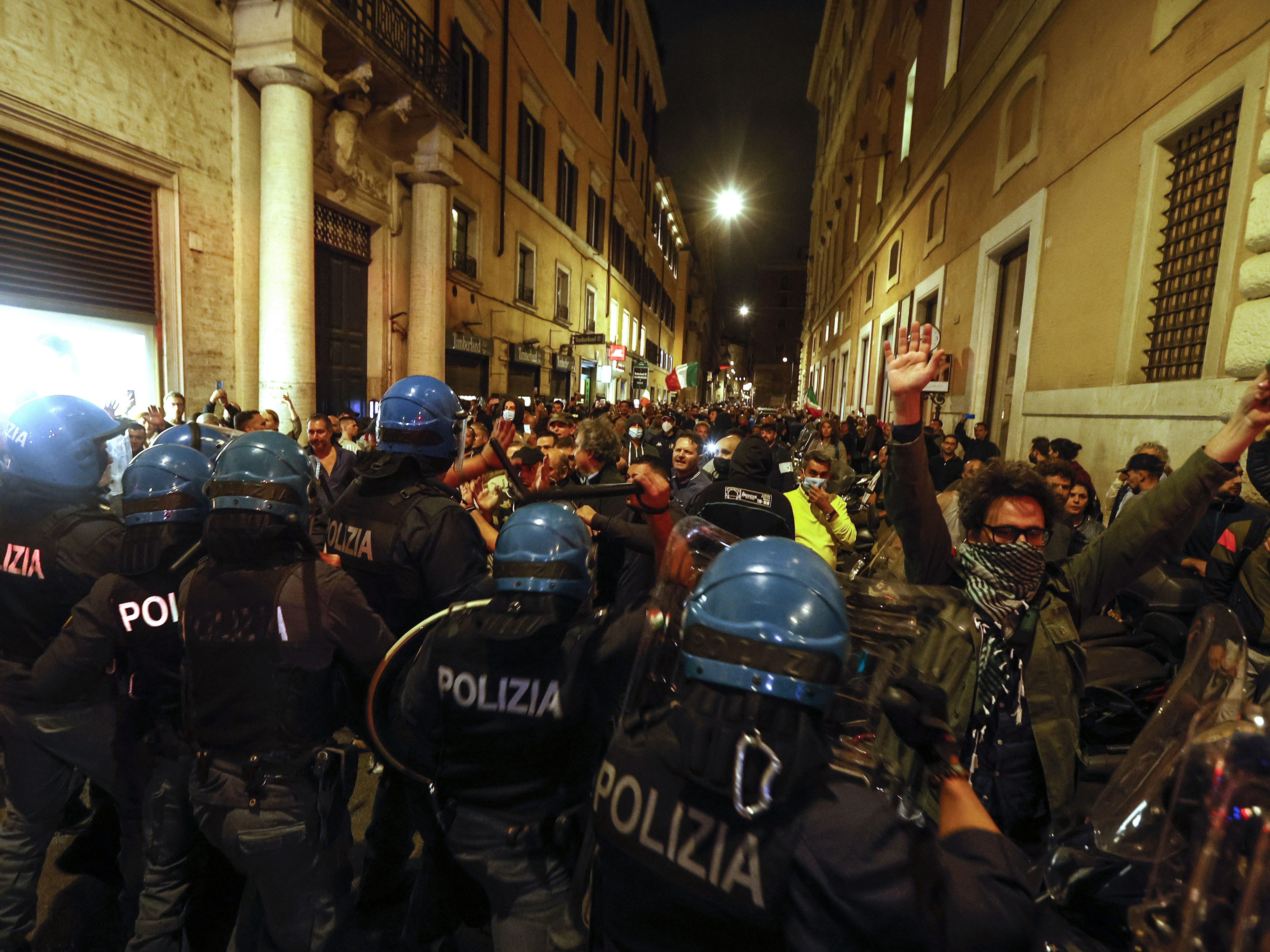 Pelosi's trip to Rome was disrupted by violent anti-vaccine mandate ...