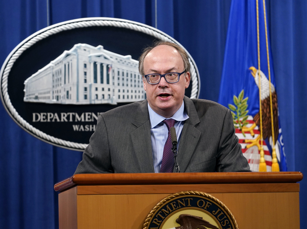 Former Department of Justice official Jeff Clark speaks during a news conference on Sept. 14, 2020. The House select committee investigating the Jan. 6 riot at the U.S. Capitol has issued a subpoena for Clark.