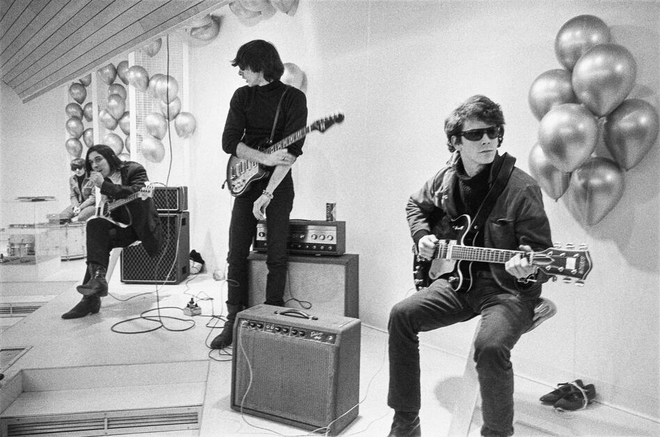 Moe Tucker, John Cale, Sterling Morrison and Lou Reed from archival photography from