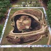 Landscape artist unveils a giant portrait of NASA pioneer Stephanie Wilson