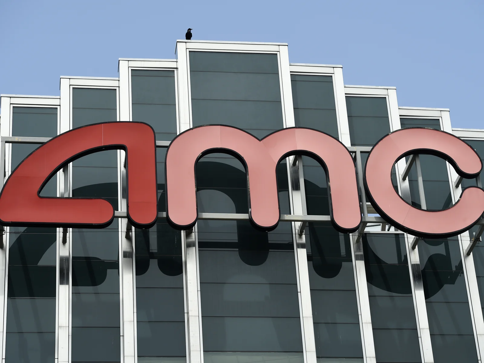 Photo of AMC sign outside a theater