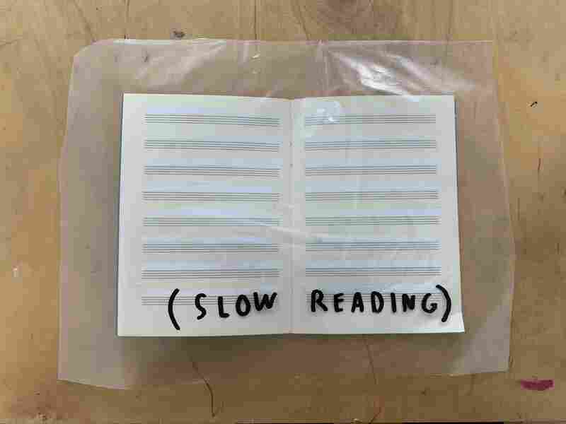 "Slow Reading" by Christine Sun Kim