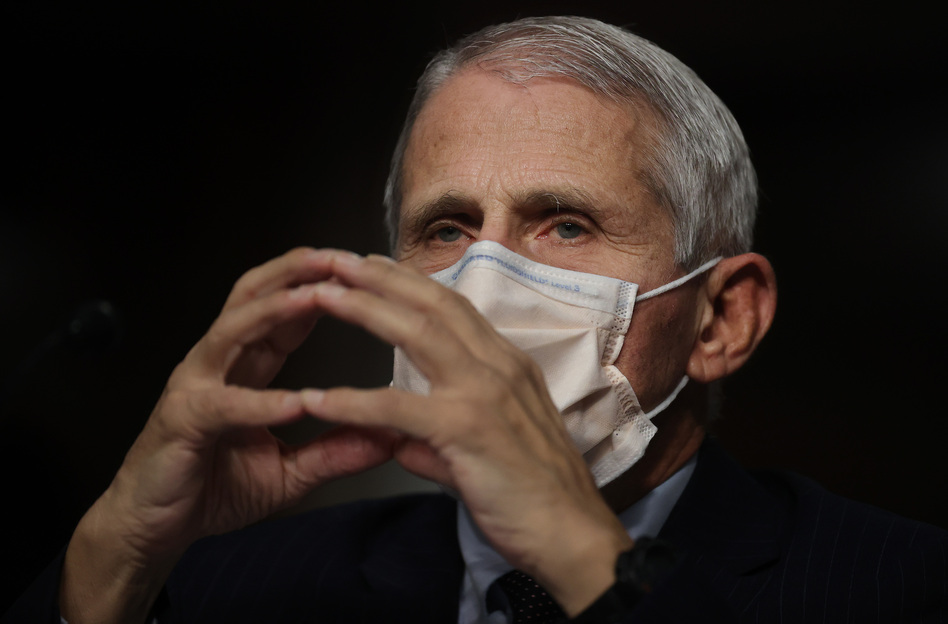 Dr. Anthony Fauci says authorities are looking to keep a "level of control" over the virus through winter. (Chip Somodevilla/Getty Images)