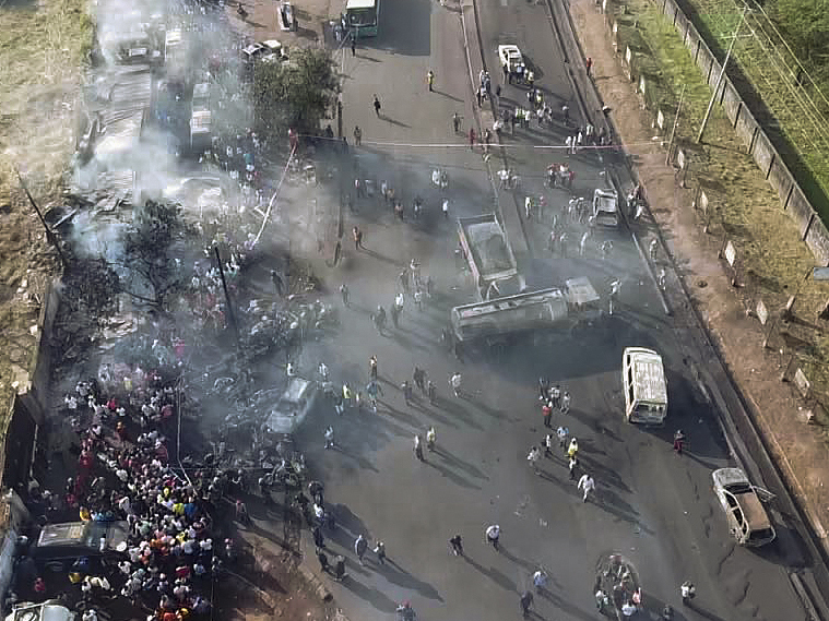 Oil tanker truck explodes in Sierra Leone, killing at least 98