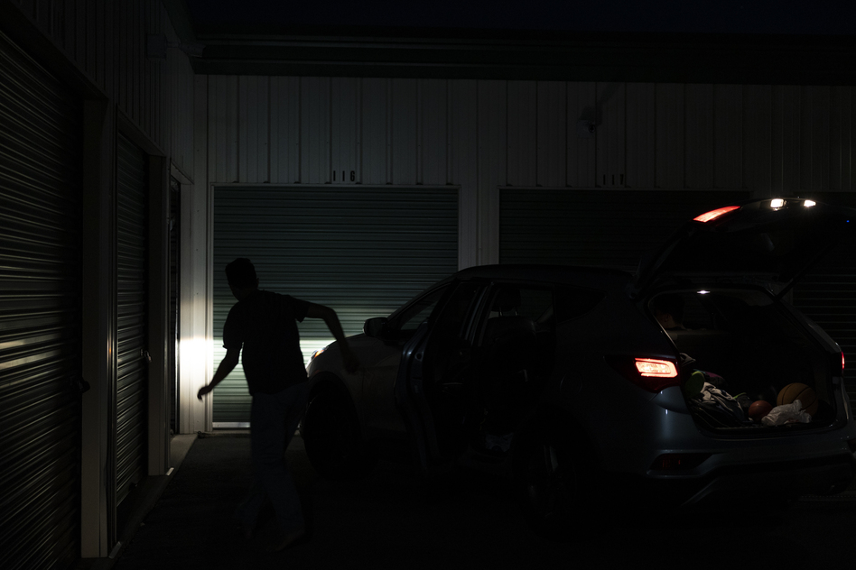 Vargas, her partner and their three sons make one last stop at the family's storage unit to grab the boys' bedding.