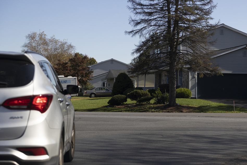 Vargas and her partner drive around Allentown, Pa., and its surrounding towns looking for apartments that might be available for rent.