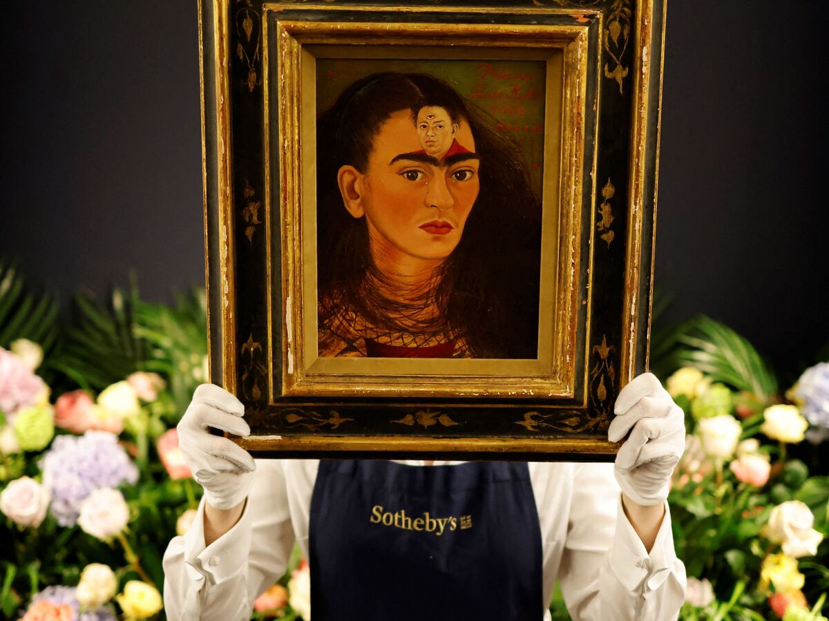 A Frida Kahlo self-portrait smashes records at auction : NPR