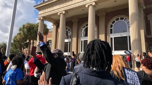 Black Pastors gather to support Auhmad Arbery