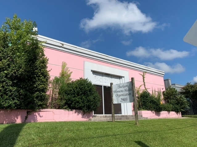 This women's health clinic in Jackson, Miss., is at the center of <em>Dobbs v. Jackson Women's Health Organization</em>,<em> </em>which was argued before the U.S. Supreme Court on Wednesday. (NPR)