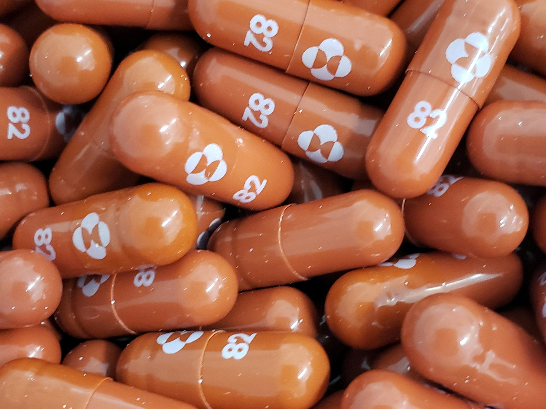 A COVID-19 antiviral pill called molnupiravir from Merck and Ridgeback Biotherapeutics is being considered by the Food and Drug Administration for emergency use in the coronavirus pandemic. (Merck & Co Inc./Handout via Reuters)