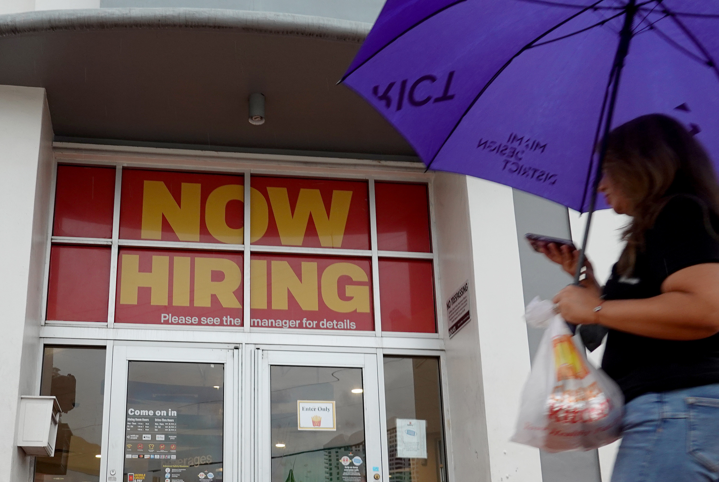 Restaurants, like this McDonald's in Miami Beach, Fla., have been big engines of job growth. (Getty Images)
