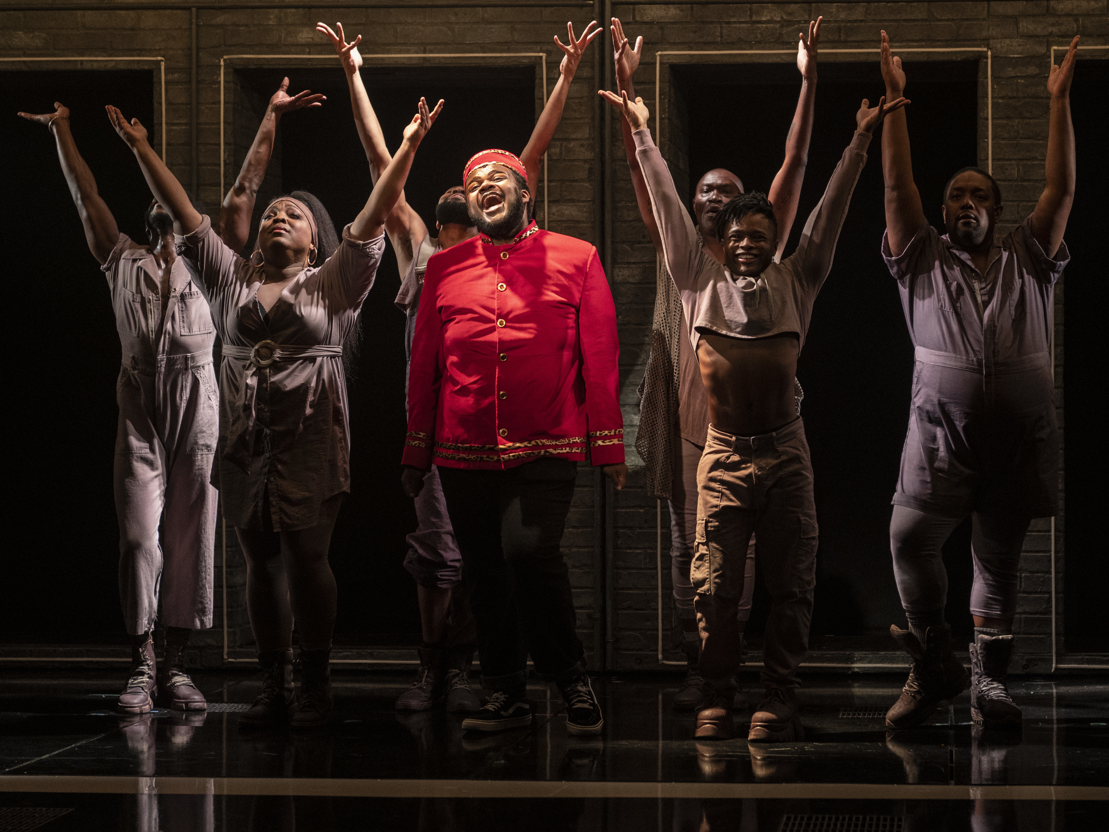 Jaquel Spivey performs as Usher in <em>A Strange Loop</em> at Woolly Mammoth Theatre Company in Washington D.C. (Woolly Mammoth Theatre Company in Association with Playwrights Horizons and Page 73 Productions)
