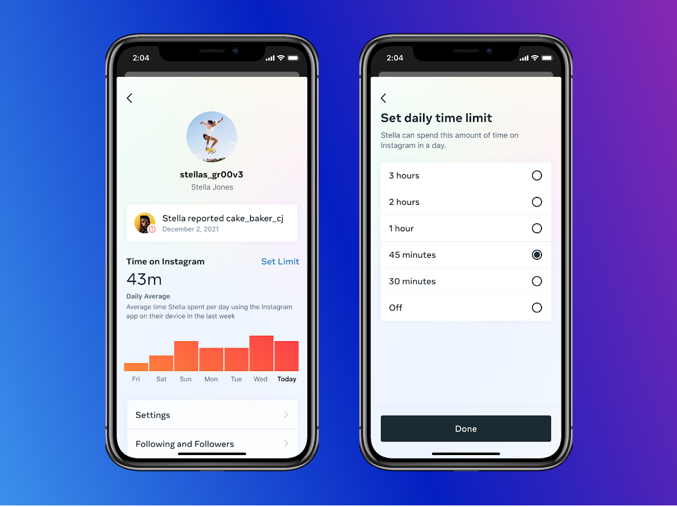Instagram will introduce new tools over the next few months to let parents see how much time their kids spend on the photo-sharing app. (Instagram)