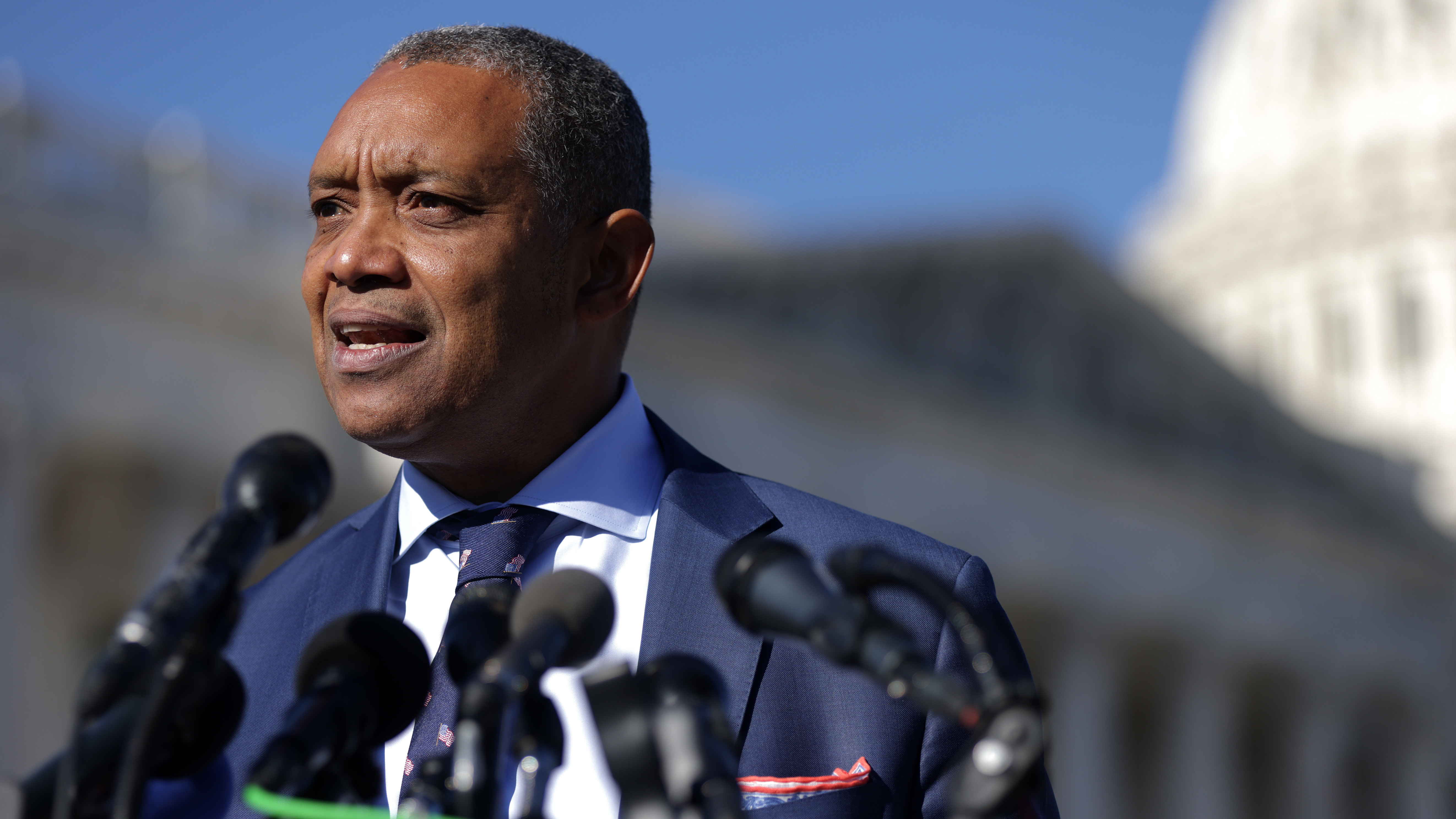District of Columbia Attorney General Karl Racine announced on Tuesday that the District of Columbia is suing the Oath Keepers and Proud Boys for damages from the Jan. 6 attack on the U.S. Capitol. (Getty Images)
