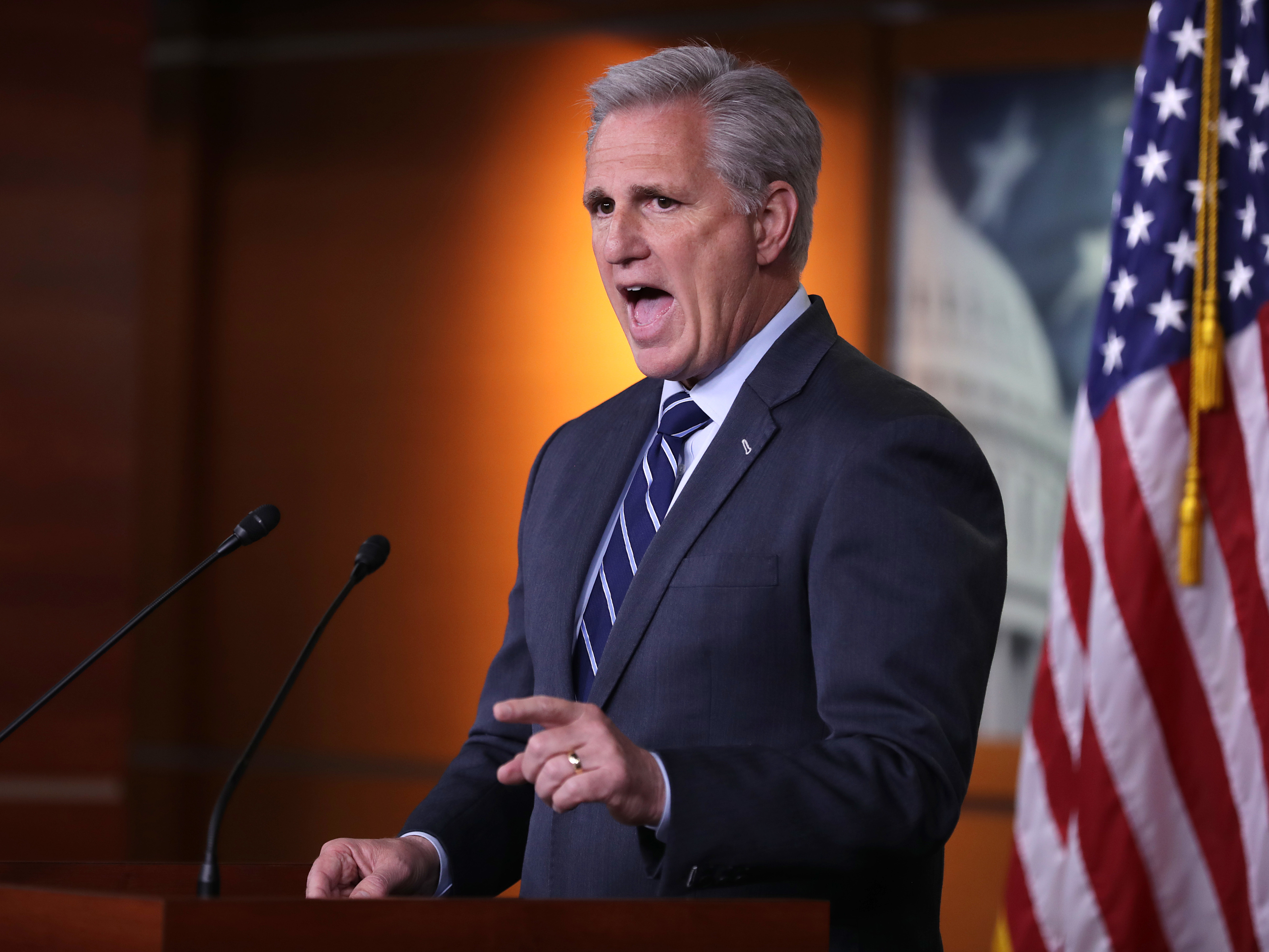 House Minority Leader Kevin McCarthy, R-Calif., is on track to be elected speaker of the House if the GOP wins control of the chamber. He's worked behind the scenes to tamp down tensions inside the House GOP conference. (Getty Images)