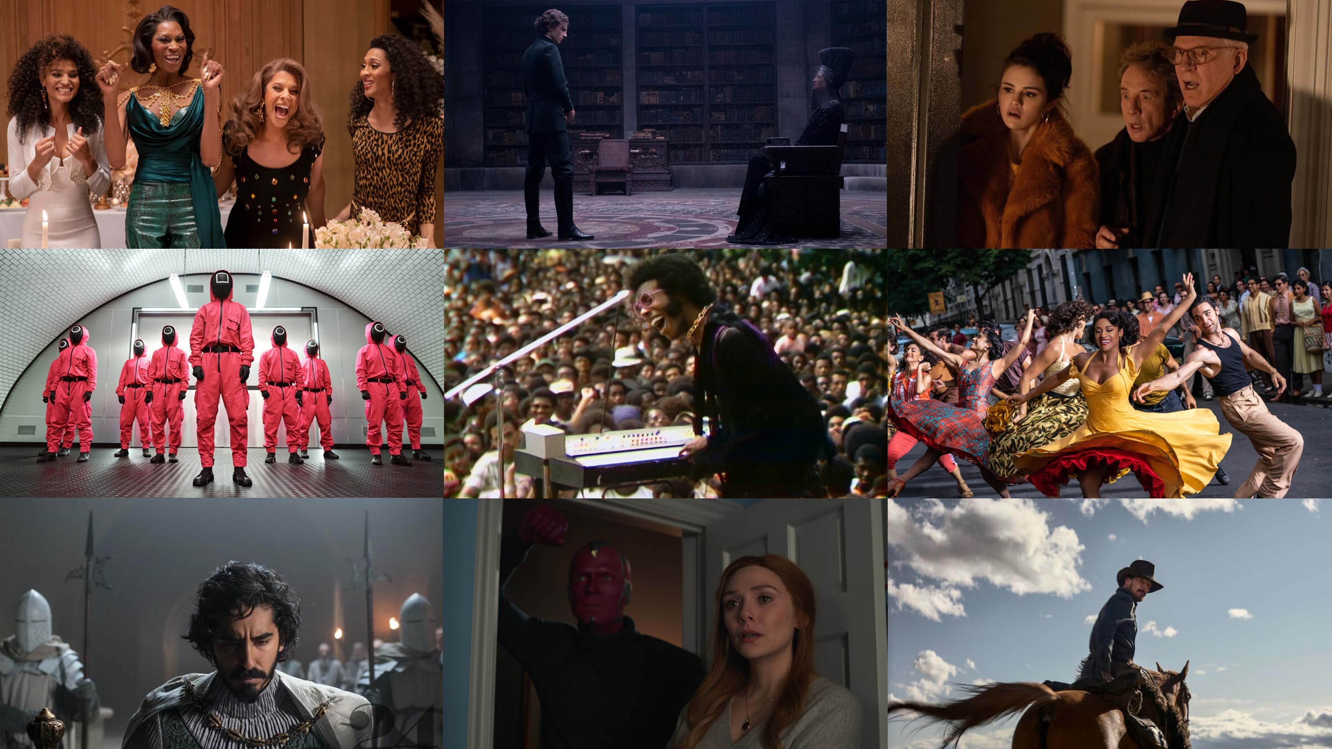  (Eric Liebowitz/FX; Warner Bros; Craig Blankenhorn/Hulu; Noh Juhan/Netflix; Courtesy of Searchlight Pictures; Niko Tavernise/© 2020 Twentieth Century Fox Film Corporation; A24; Marvel Studios; Kirsty Griffin/Netflix)