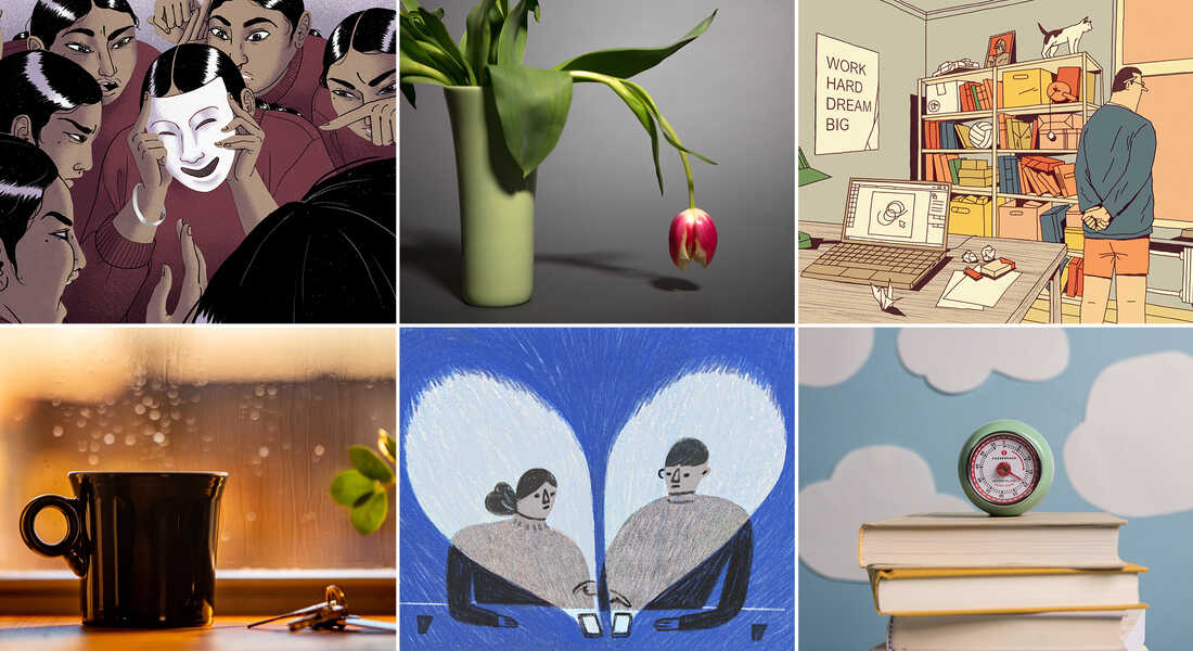 Grid of the images from six of the top ten Life Kit stories from 2021