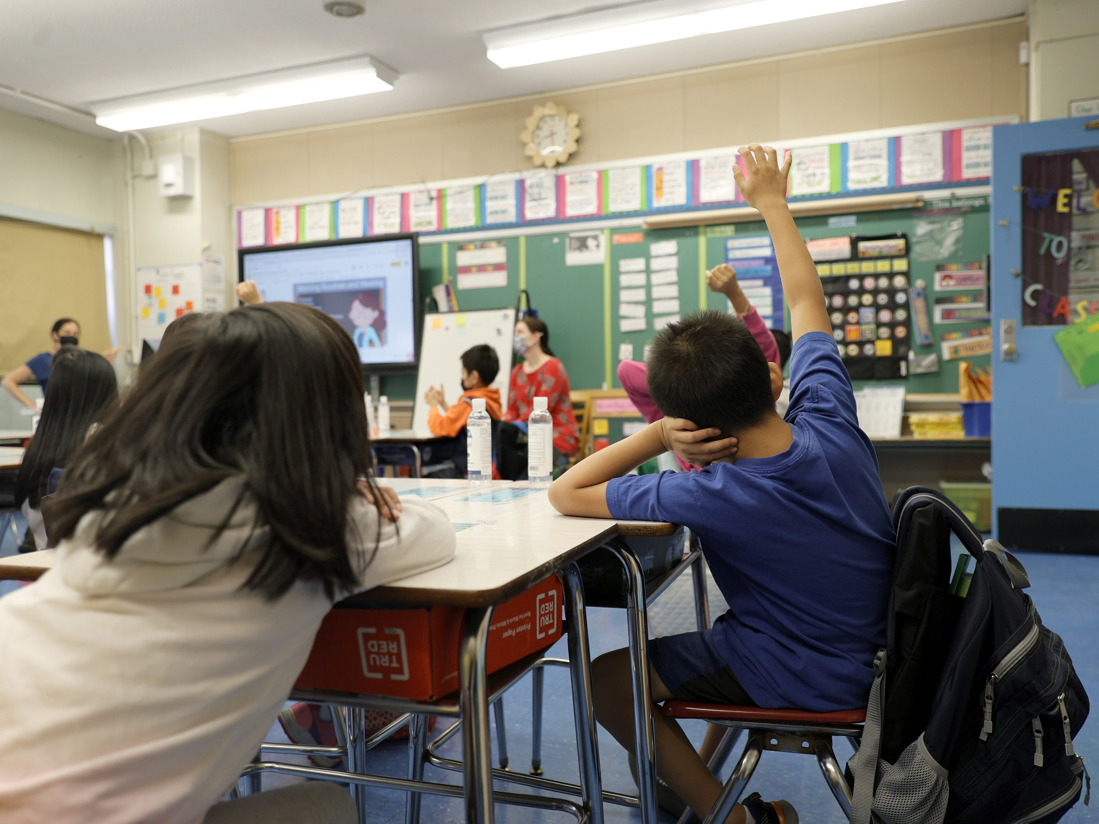 Many teachers thought 2021 was going to be a better school year than 2020, but a lot have found it to be harder as students are struggling to catch up after a year of remote and hybrid learning. (Getty Images)